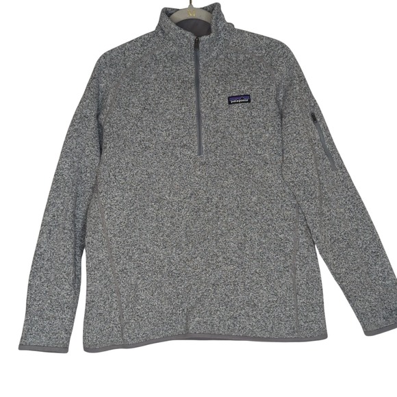 Patagonia Tops - Patagonia Womens Better Sweater Gray Heather 1/4 Zip Pullover Jacket L Gorpcore
